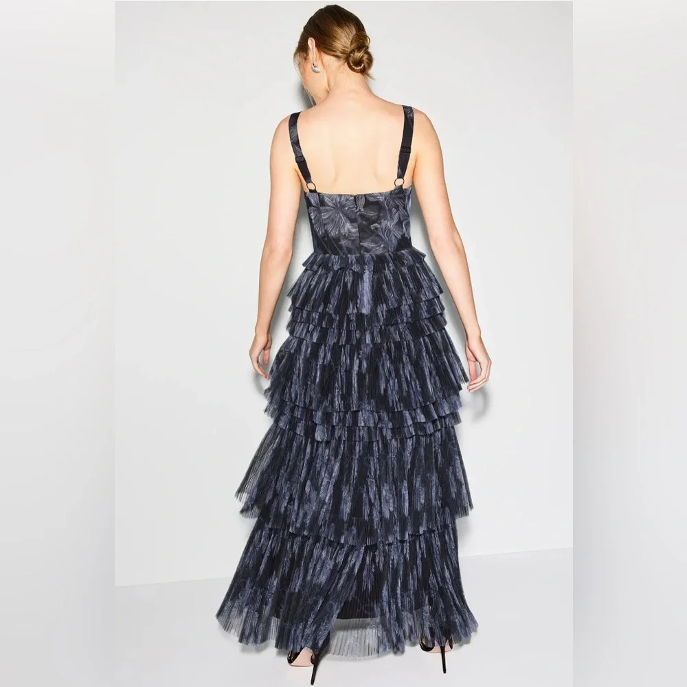 Hutch Laine Tiered Tulle Maxi Dress - Picture 3 of 5